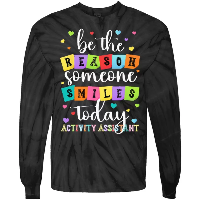 Activity Assistant Appreciation Activity Professional Week Tie-Dye Long Sleeve Shirt