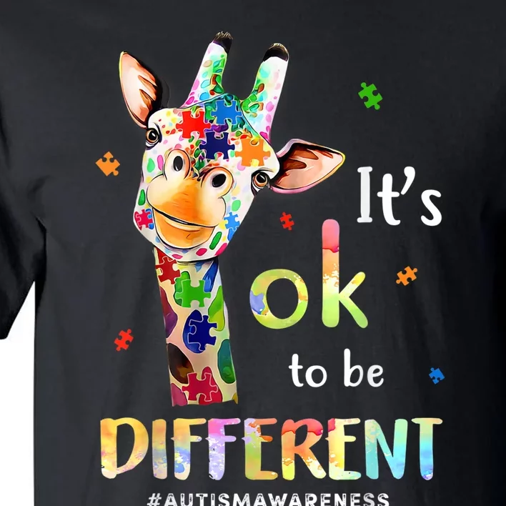 Autism Awareness Acceptance Its Ok To Be Different Tall T-Shirt