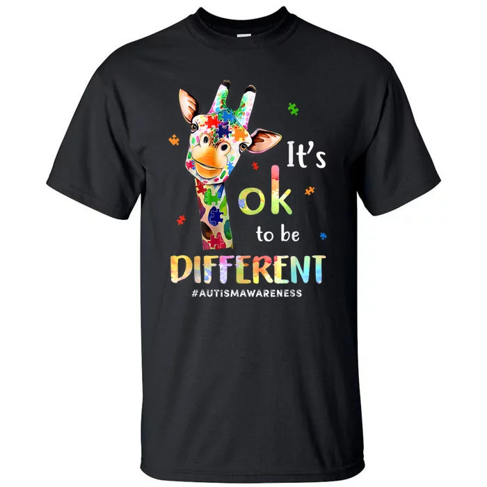 Autism Awareness Acceptance Its Ok To Be Different Tall T-Shirt