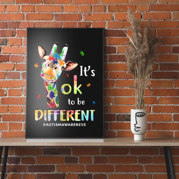 Autism Awareness Acceptance Its Ok To Be Different Poster