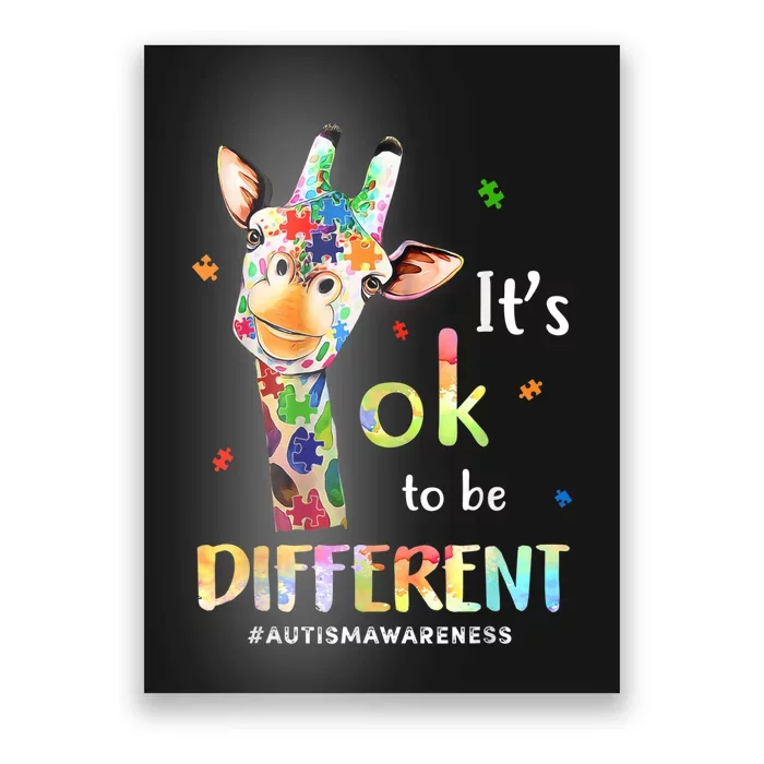 Autism Awareness Acceptance Its Ok To Be Different Poster