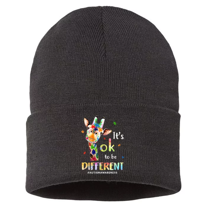 Autism Awareness Acceptance Its Ok To Be Different Sustainable Knit Beanie