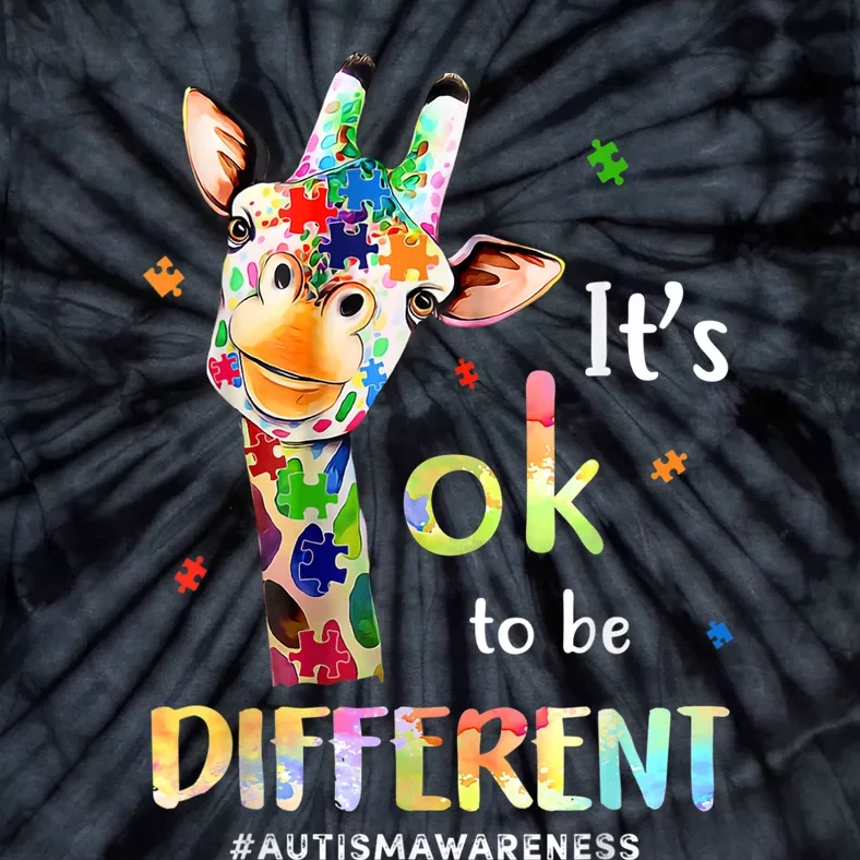 Autism Awareness Acceptance Its Ok To Be Different Tie-Dye T-Shirt