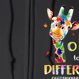 Autism Awareness Acceptance Its Ok To Be Different Full Zip Hoodie