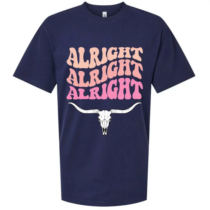 Alright Alright Alright Texas Bull Texas Pride State Usa Sueded Cloud Jersey T-Shirt