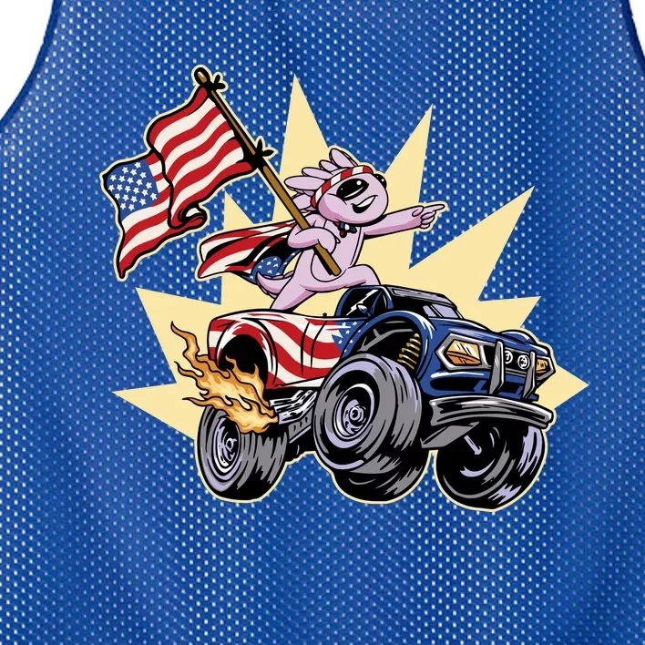 American Axolotl Animal Mesh Reversible Basketball Jersey Tank