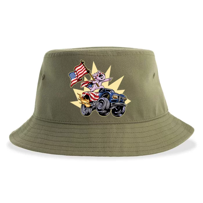 American Axolotl Animal Sustainable Bucket Hat