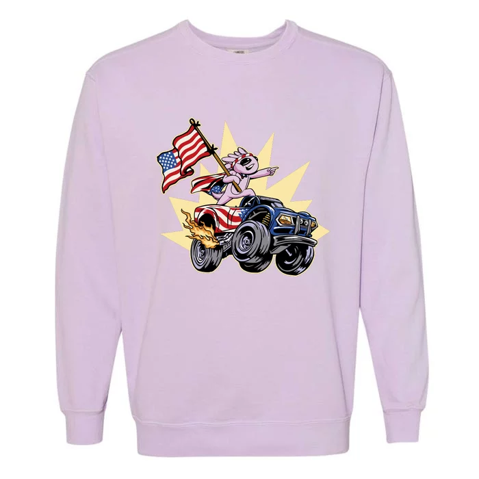 American Axolotl Animal Garment-Dyed Sweatshirt