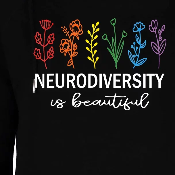 Autism Awareness Acceptance Neurodiversity Is Beautiful Womens Funnel Neck Pullover Hood