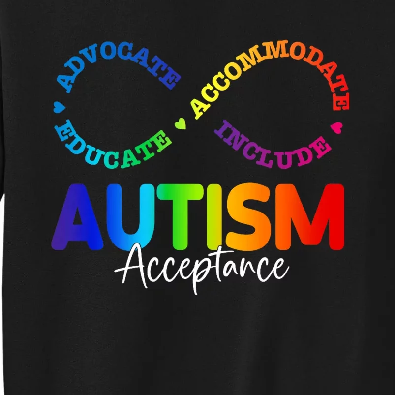 Autism Awareness Acceptance Infinity Symbol Sweatshirt