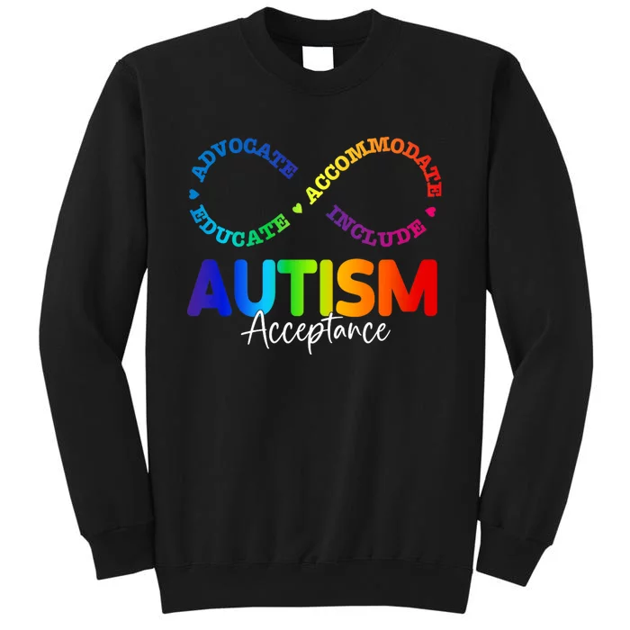 Autism Awareness Acceptance Infinity Symbol Sweatshirt