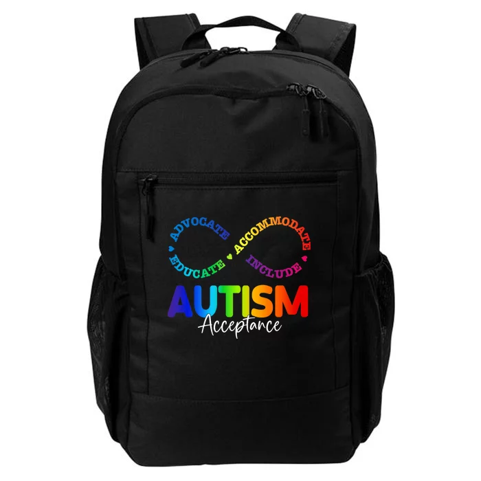 Autism Awareness Acceptance Infinity Symbol Daily Commute Backpack