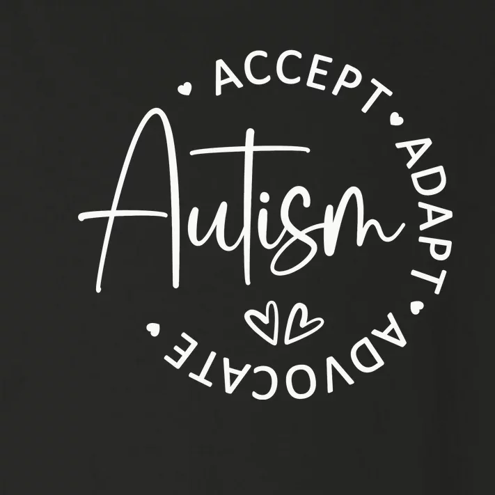 Autism Accept Adapt Advocate Toddler Long Sleeve Shirt