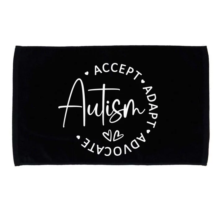 Autism Accept Adapt Advocate Microfiber Hand Towel