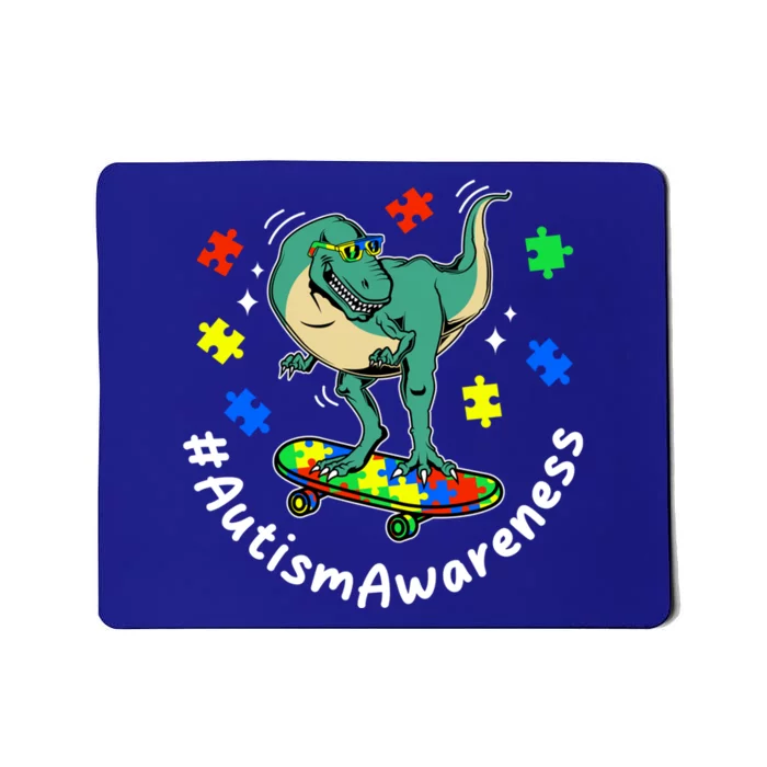 #Autismawareness Autism Awareness Dinosaur Family Fan Cool Gift Mousepad