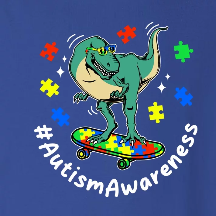 #Autismawareness Autism Awareness Dinosaur Family Fan Cool Gift Toddler Long Sleeve Shirt