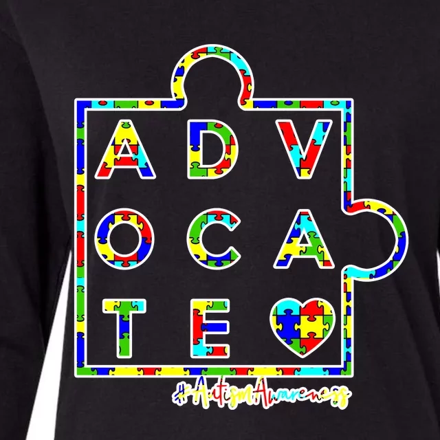 Autism Awareness Advocate Autism Womens Cotton Relaxed Long Sleeve T-Shirt