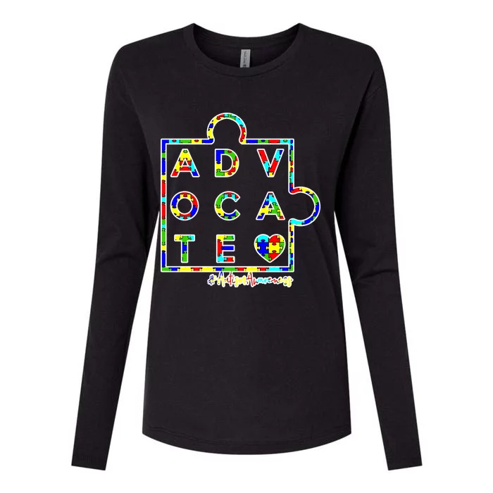 Autism Awareness Advocate Autism Womens Cotton Relaxed Long Sleeve T-Shirt