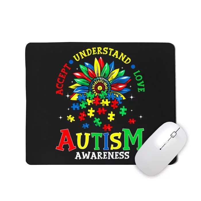 Autism Awareness Accept Understand Love Autism Mom Mousepad