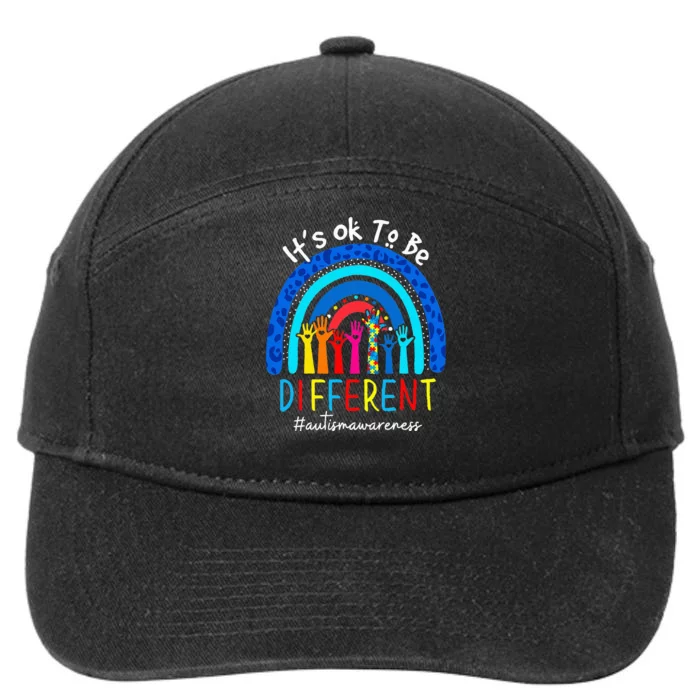 Autism Awareness Acceptance  Its Ok To Be Different 7-Panel Snapback Hat