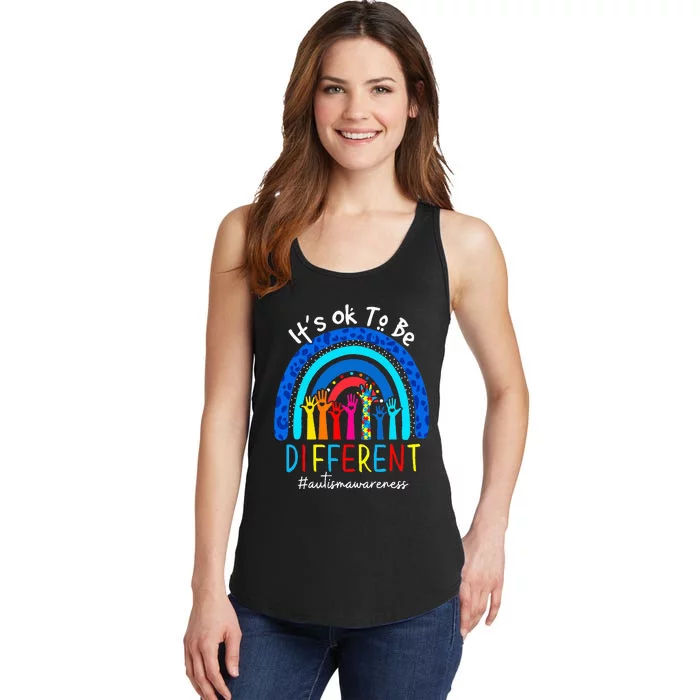 Autism Awareness Acceptance  Its Ok To Be Different Ladies Essential Tank