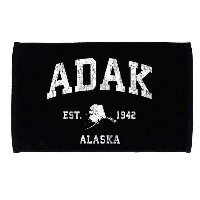 Adak Alaska Ak Vintage Athletic Sports Design Microfiber Hand Towel