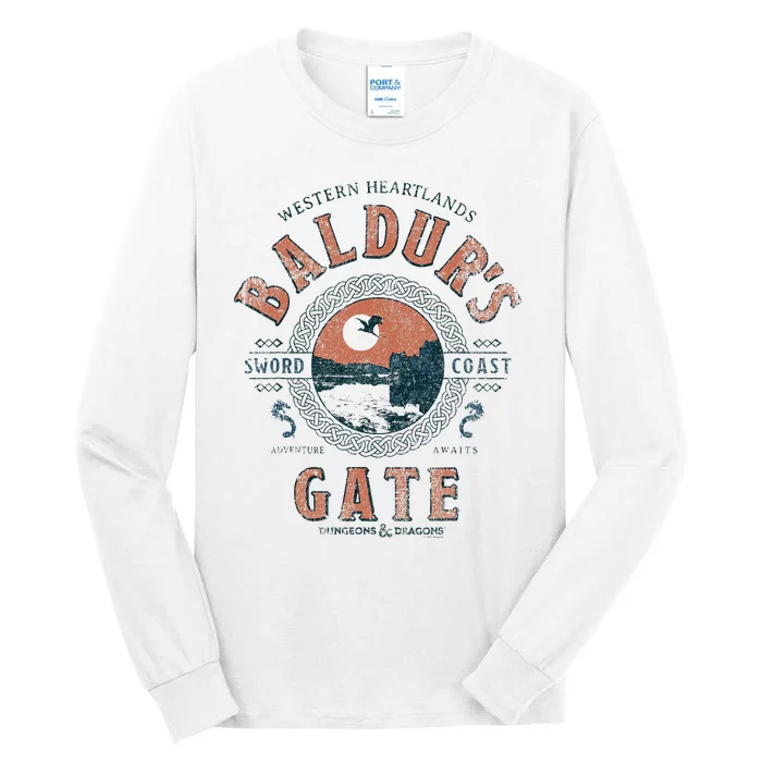 Adventure Awaits At Baldurs Gate Tall Long Sleeve T-Shirt