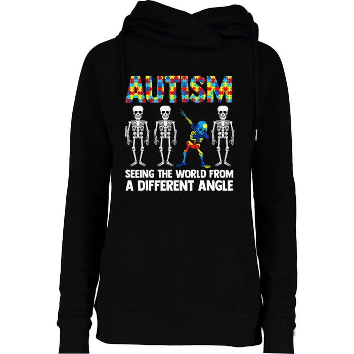 Autism Awareness  Autism Mom Gift Womens Funnel Neck Pullover Hood