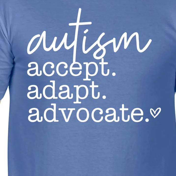 Autism Accept Adapt Advocate Comfort Colors T-Shirt