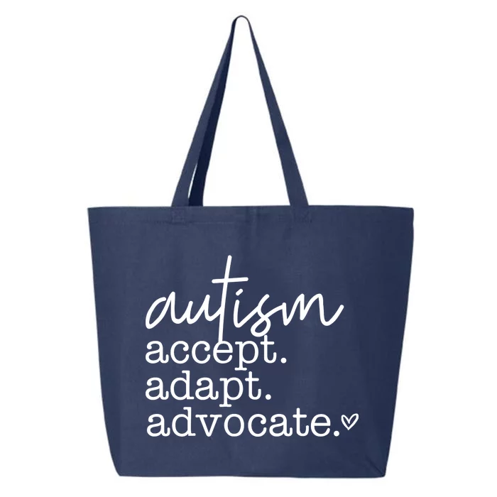 Autism Accept Adapt Advocate 25L Jumbo Tote