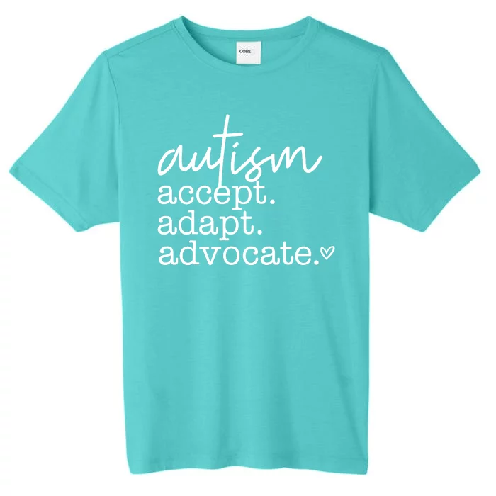 Autism Accept Adapt Advocate ChromaSoft Performance T-Shirt