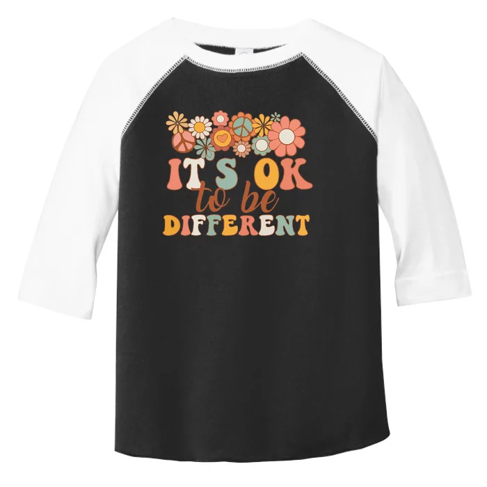 Autism Awareness Acceptance Its Ok to Be Different Toddler Fine Jersey T-Shirt