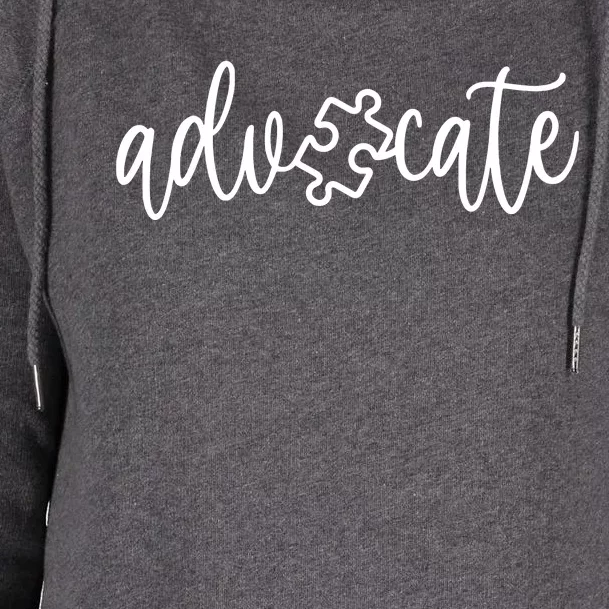 Advocate Autism Awareness Autism Support Womens Funnel Neck Pullover Hood