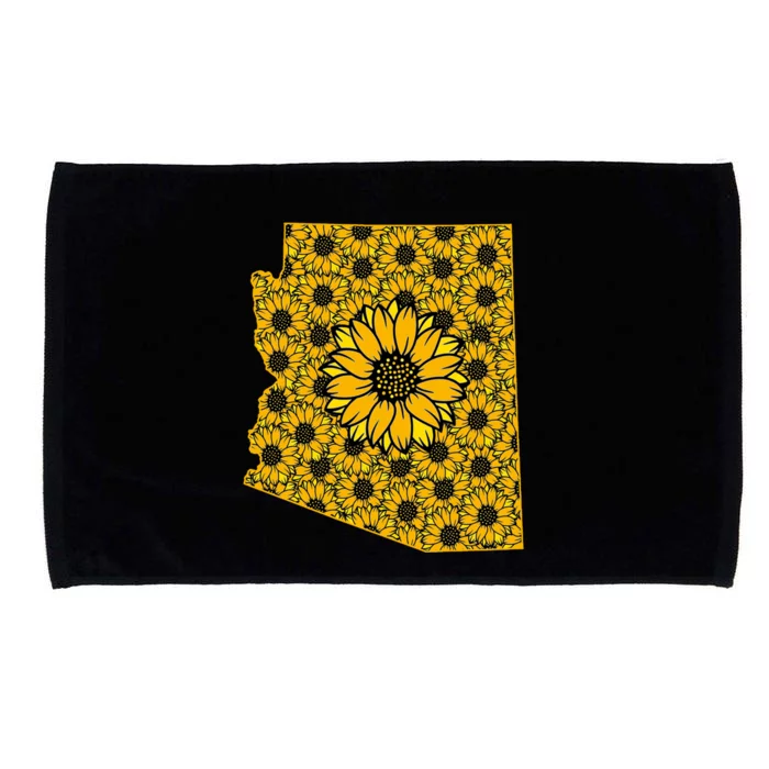 Arizona Az America Summer Sunflower Flower Floral Art Nature Meaningful Gift Microfiber Hand Towel