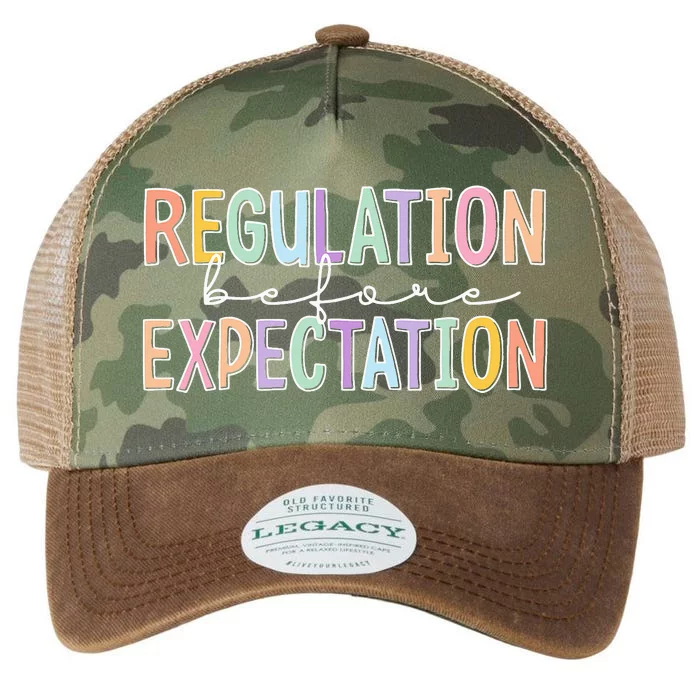 Autism Awareness Acceptance Regulation Before Expectation Legacy Tie Dye Trucker Hat