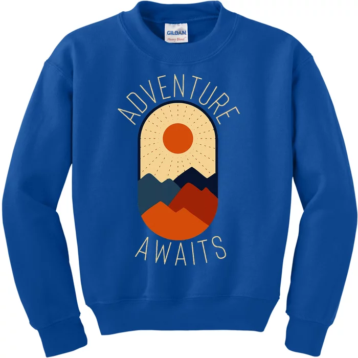 Adventure Awaits Kids Sweatshirt