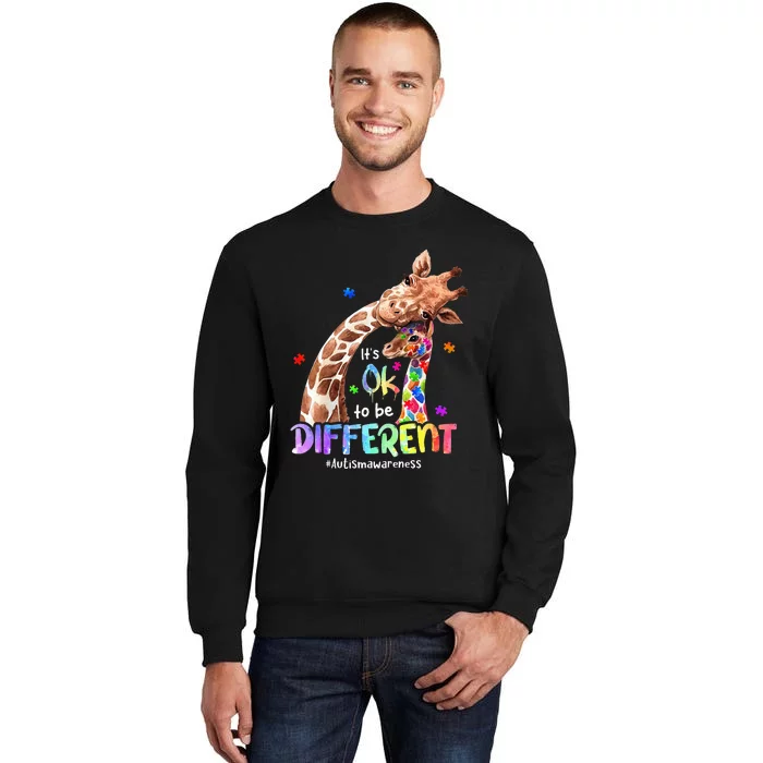 Autism Awareness Acceptance Its Ok To Be Different Tall Sweatshirt