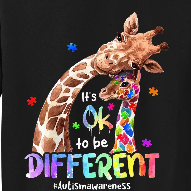 Autism Awareness Acceptance Its Ok To Be Different Tall Sweatshirt