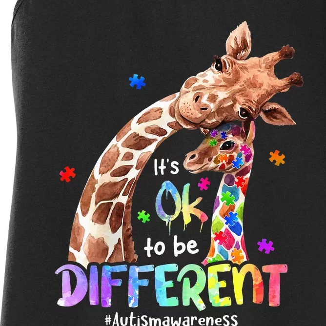 Autism Awareness Acceptance Its Ok To Be Different Women's Racerback Tank