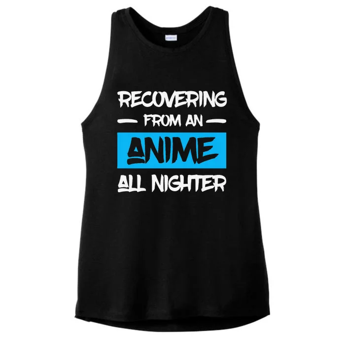 Animens Anime All Nighter Ladies Tri-Blend Wicking Tank