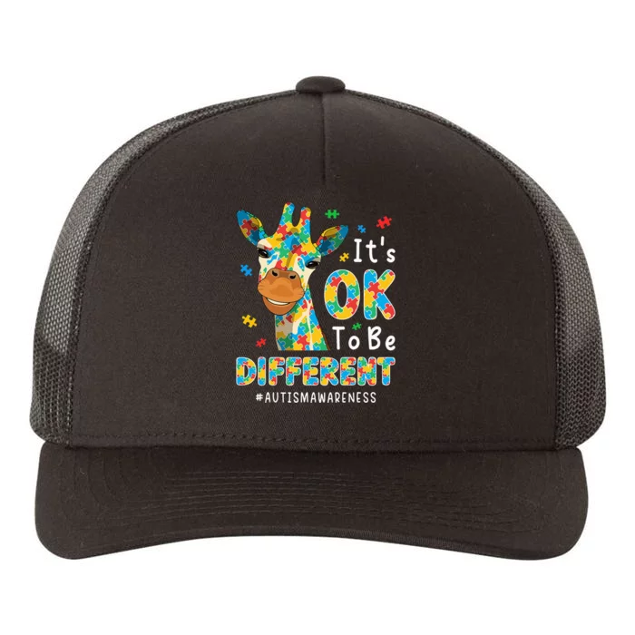 Autism Awareness Acceptance  Its Ok To Be Different Yupoong Adult 5-Panel Trucker Hat