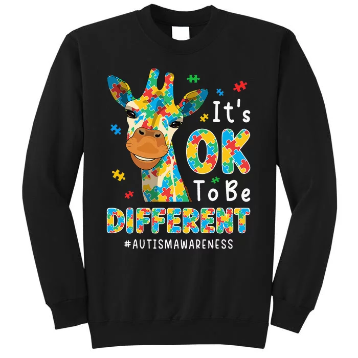 Autism Awareness Acceptance  Its Ok To Be Different Tall Sweatshirt