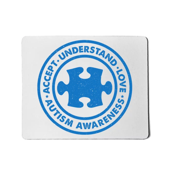 Autism Awareness Accept Understand Love Vintage Mousepad