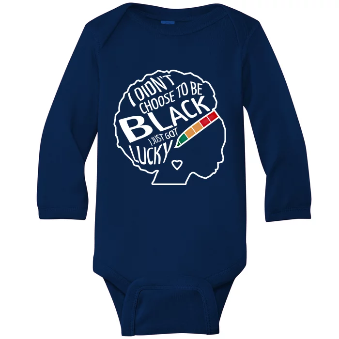 African And Afro American Pride History Month Strong Cool Gift Baby Long Sleeve Bodysuit