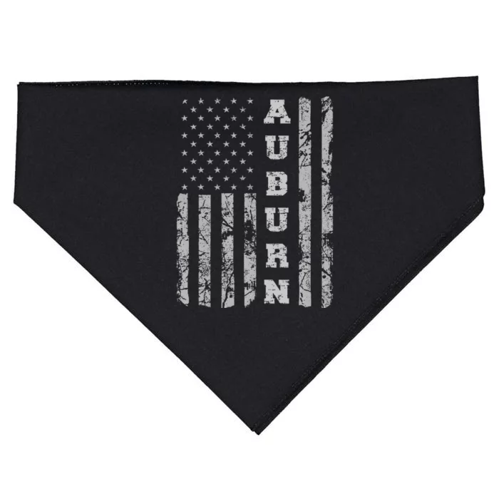 Auburn Alabama American Flag USA-Made Doggie Bandana