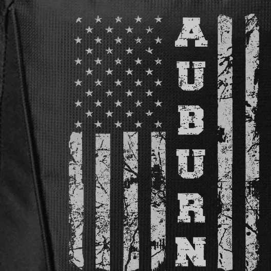 Auburn Alabama American Flag City Backpack