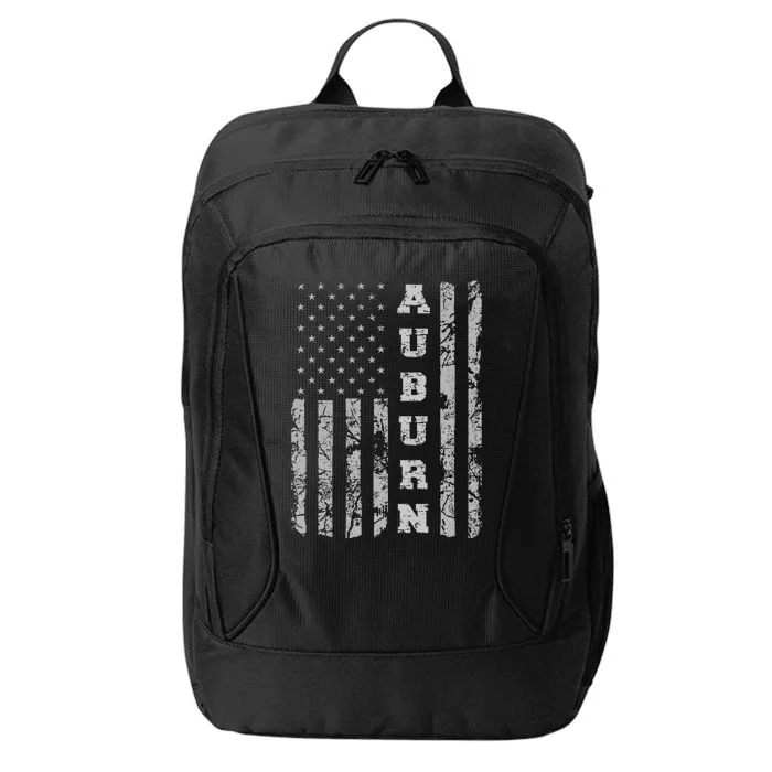 Auburn Alabama American Flag City Backpack