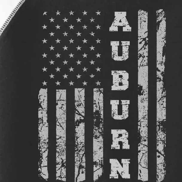 Auburn Alabama American Flag Toddler Fine Jersey T-Shirt