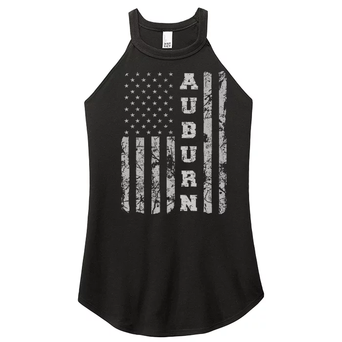 Auburn Alabama American Flag Women’s Perfect Tri Rocker Tank