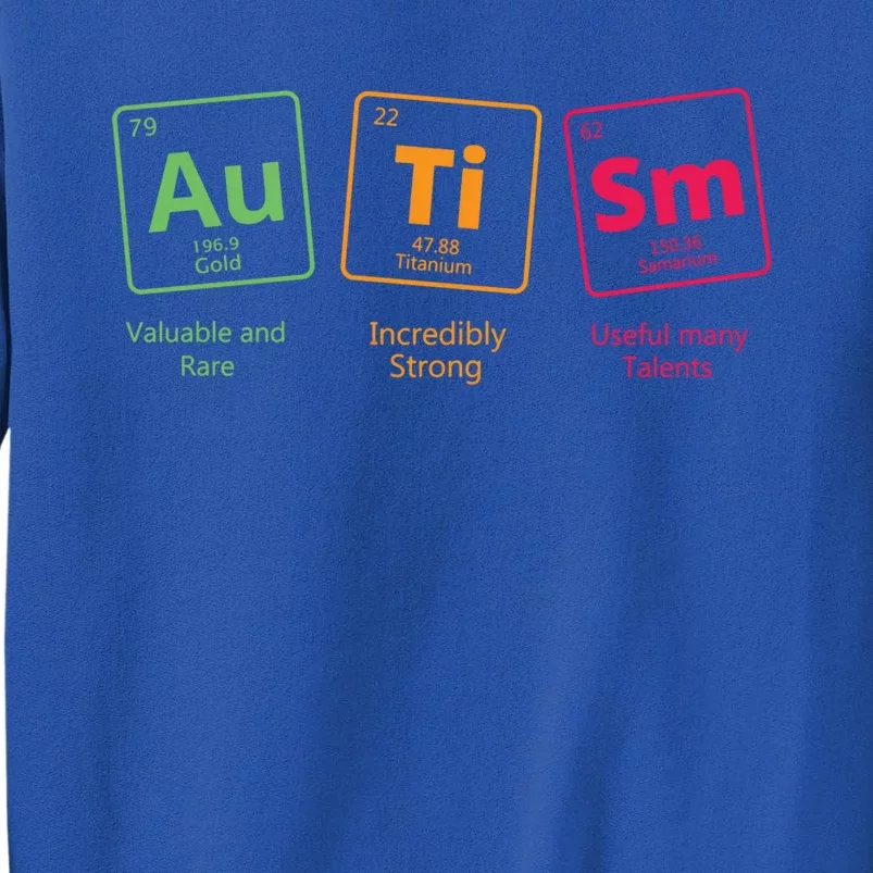 Awareness Autistic Autism Periodic Table Of Elets Gift Tall Sweatshirt